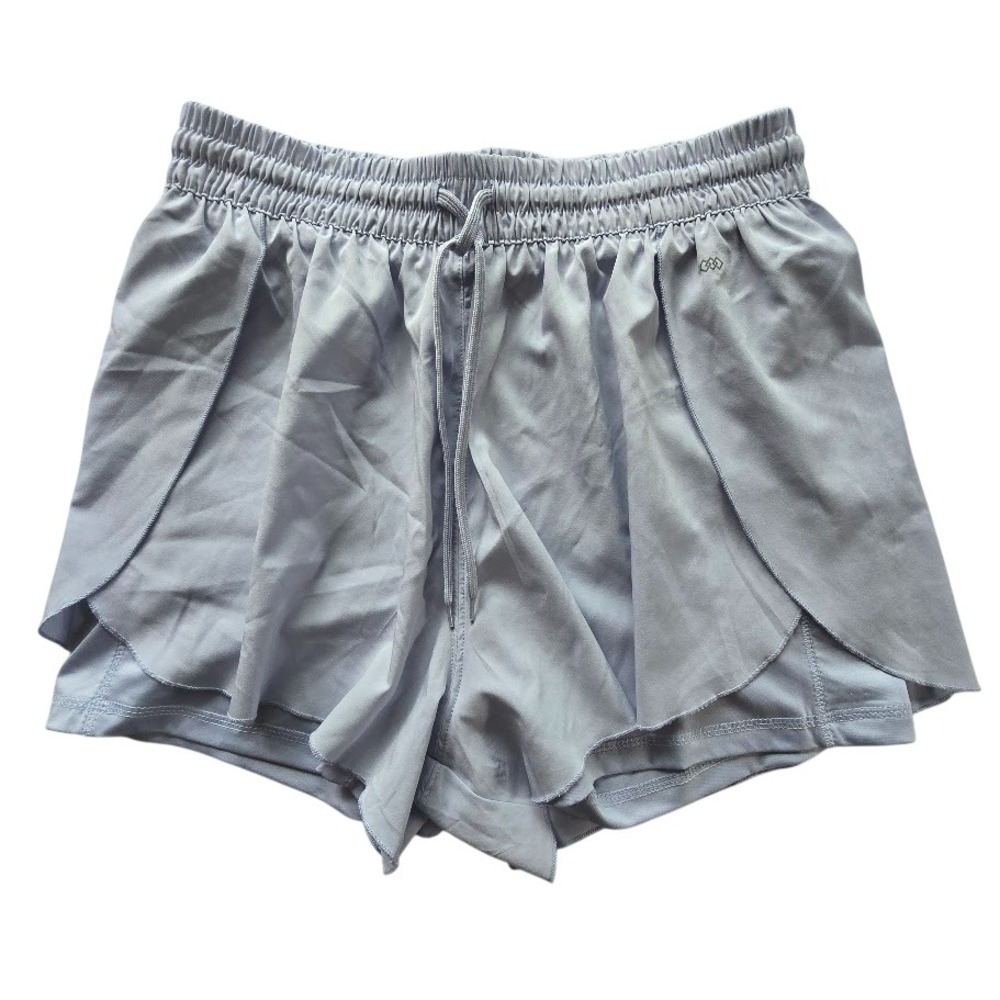 LEG3ND Pale Blue 2-in-1 Running Shorts Built-in Liner Women L Activewear Fitness